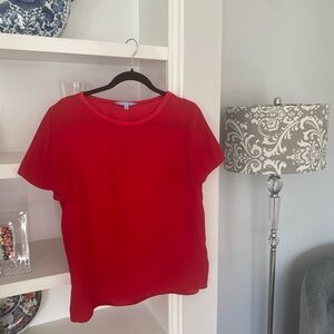 ANTONIO MELANI Vibrant Red Short Sleeve Top